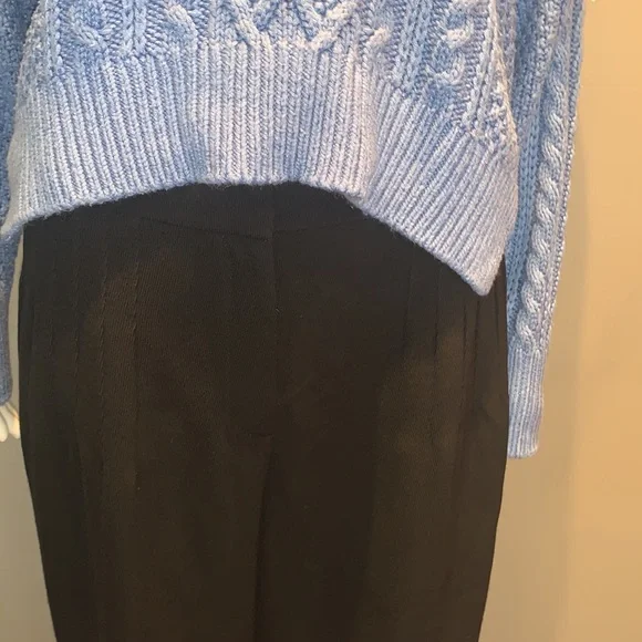 🖤 Akris Black Pleated Wide Leg Pants 🖤 - Picture 3 of 15